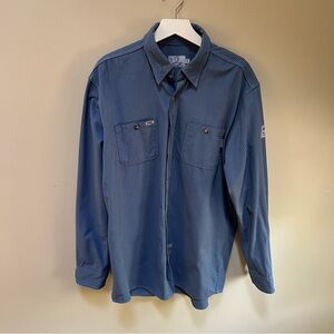 Tyndale ~Flame Resistant Cat 2 Check Button Down Work Shirt in XL Long